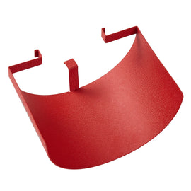 Universal Red Stainless Steel Air Filter Heat Shield Cover - Adjustable 2.5 to 5 inch