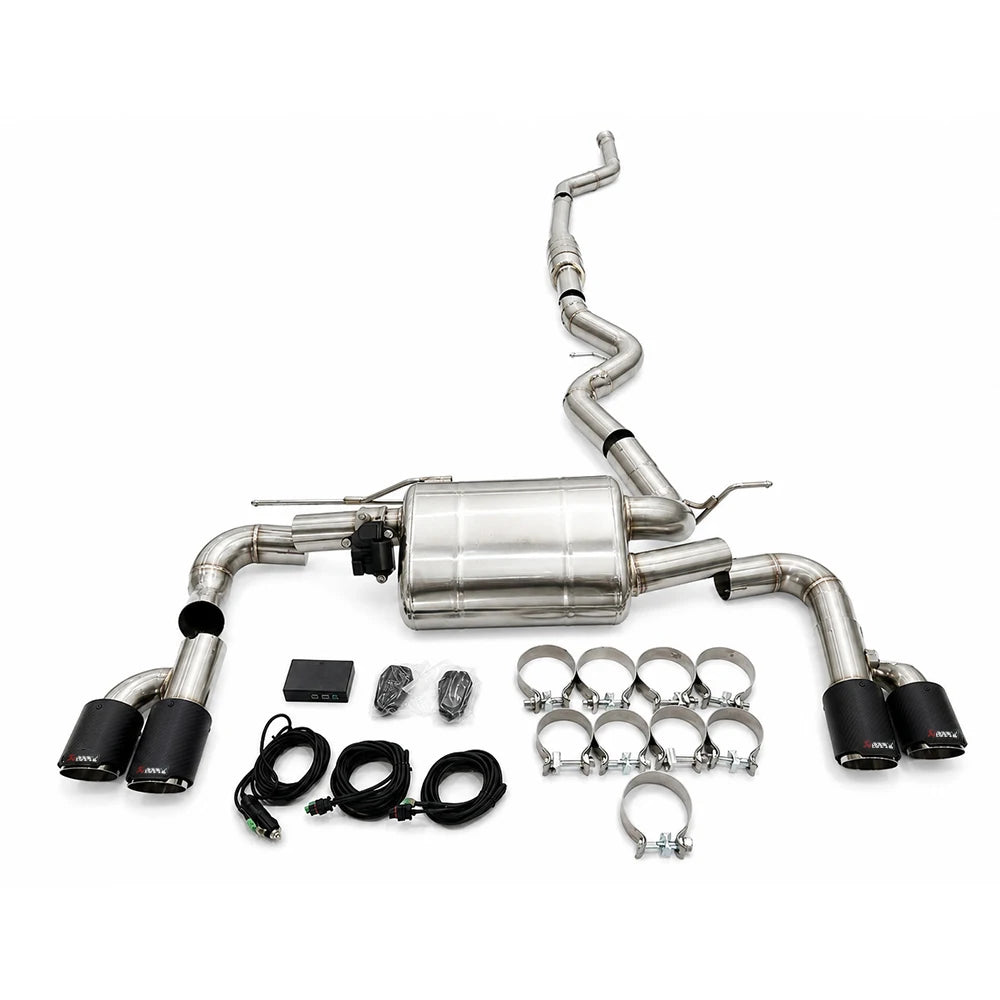 BMW 420i 430i F32 B48 2.0T Stainless Steel 4-Tip Valved Sport Catback Exhaust System