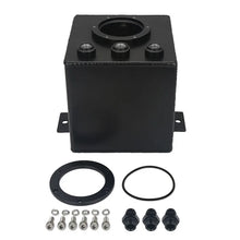 Load image into Gallery viewer, Universal 2L Aluminium Fuel Surge Tank with 6AN Fittings - Raw / Black