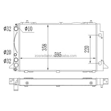 Load image into Gallery viewer, Oil cool and Radiator For Audi 80 IV Avant Cabriolet Coupe 1989-1992 core size595*358*40mm