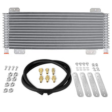 Load image into Gallery viewer, Heavy Duty Universal 13 Plate Low Pressure Drop Automatic Transmission Oil Cooler 8.5 x 22.8 x 1.25 Inch