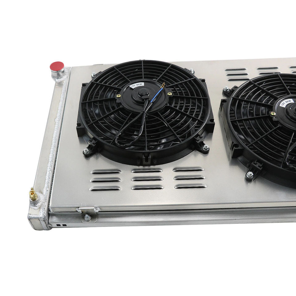 3 Row Radiator Shroud Fan for 1971-1979 Chevrolet Caprice 73-80 K10 Suburban