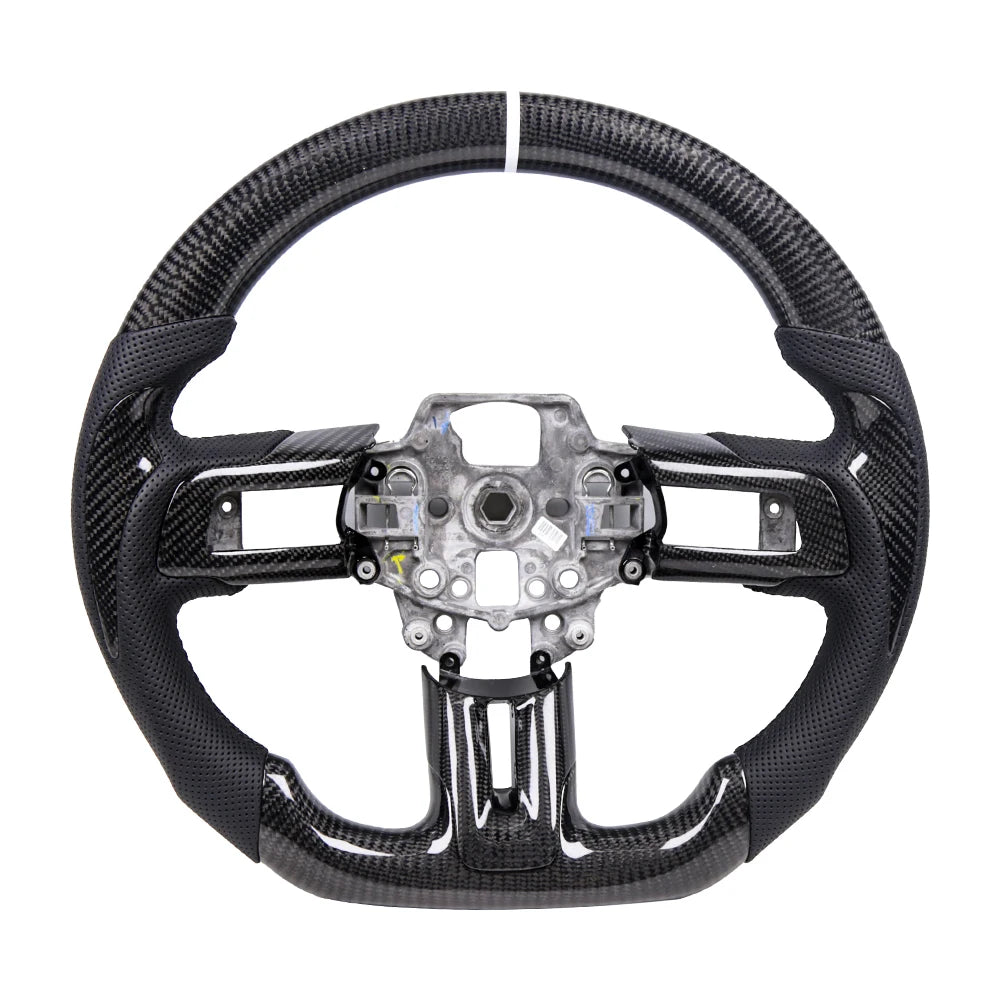 Ford Mustang 2015-2017 EcoBoost / GT / GT350 / GT350R 2.3L / 5.0L Carbon Fibre Sport Steering Wheel