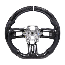 Ford Mustang 2015-2017 EcoBoost / GT / GT350 / GT350R 2.3L / 5.0L Carbon Fibre Sport Steering Wheel
