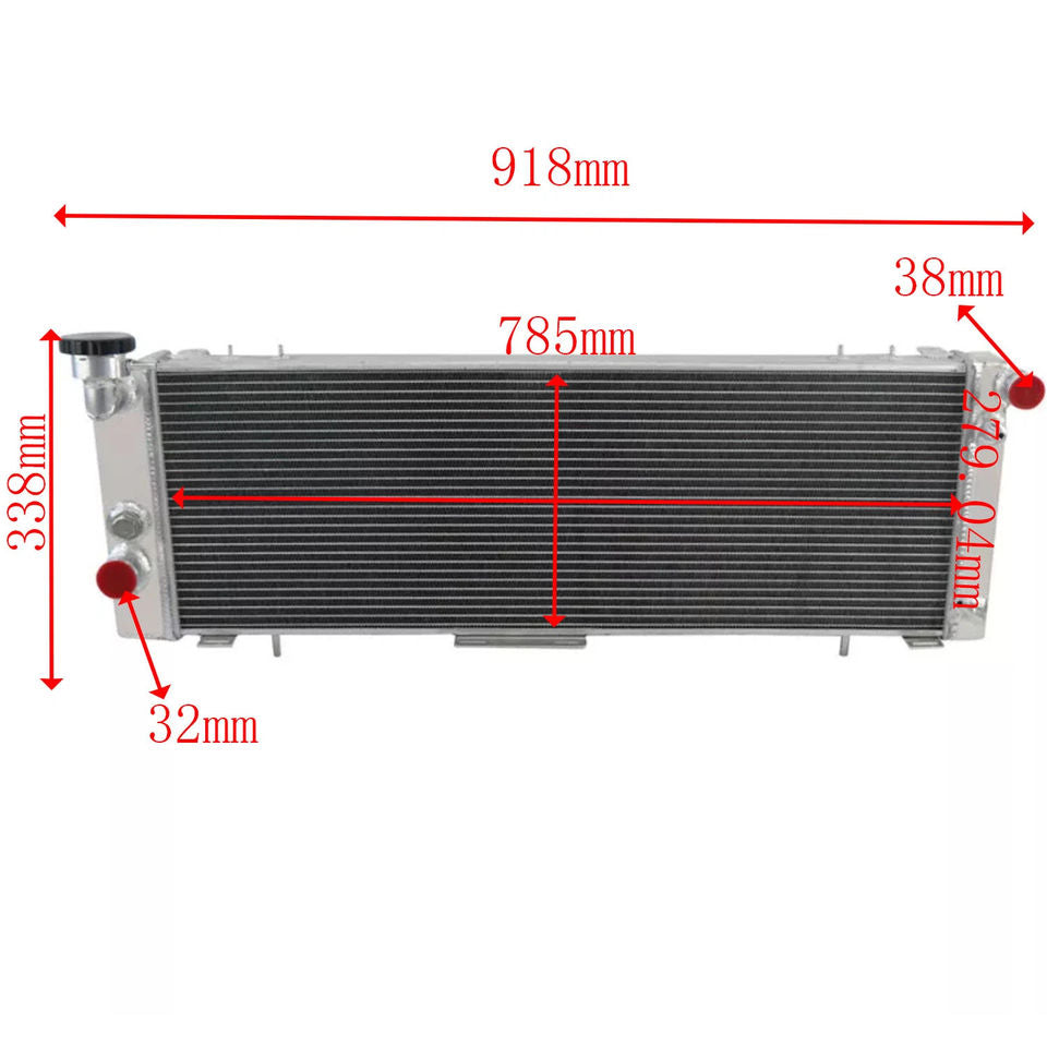 BNOS AUTO PARTS 26 MM Aluminum Radiator for 1994-2001 Jeep Cherokee XJ 4.0L at ASI