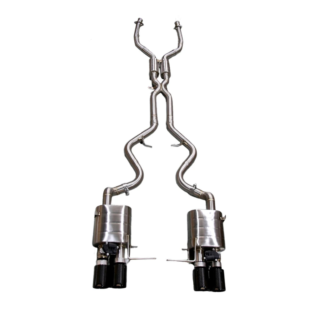 BMW M3 E90 E92 E93 2008-2013 Stainless Steel Quad-Tip Valved Sport Catback Exhaust System