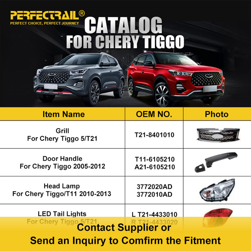 PERFECTRAIL Car Accessories Auto Engine Body Kit Spare Parts for Chery Tiggo 7 8 2 3 4 5 Pro Plus