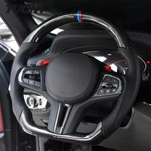 Load image into Gallery viewer, BMW F40 F44 G20 G30 G80 Custom Carbon Fibre Flat Bottom Sport Steering Wheel