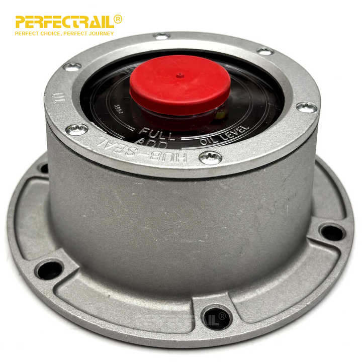 PERFECTRAIL 343-4009 Factory Trailer Parts 6 Hole Bolt-On Aluminum Wheel Hub Center Cap for Trailer Axles