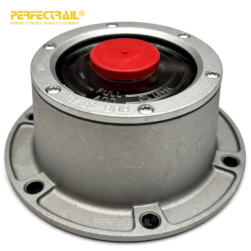 PERFECTRAIL 343-4009 Factory Trailer Parts 6 Hole Bolt-On Aluminum Wheel Hub Center Cap for Trailer Axles