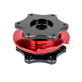 Universal D-Shaped Steering Wheel Quick Release Hub Adapter - Aluminium
