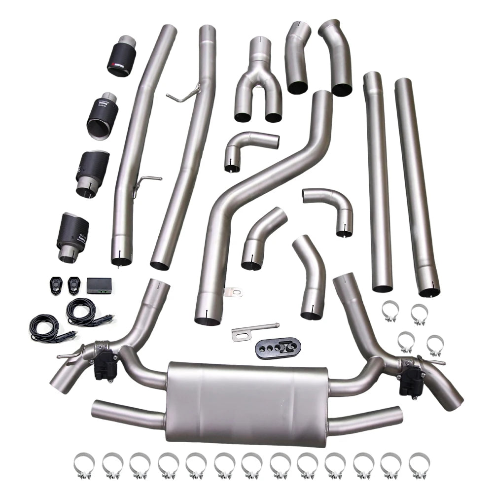 BMW 530i 540i G30 G31 2017-2024 B48 B58 Stainless Steel Valved Sport Catback Exhaust System
