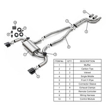 Load image into Gallery viewer, Toyota GR Supra A90 A91 2020+ B58 3.0L Stainless Steel 2-Tip Valved Cat-Back Exhaust System