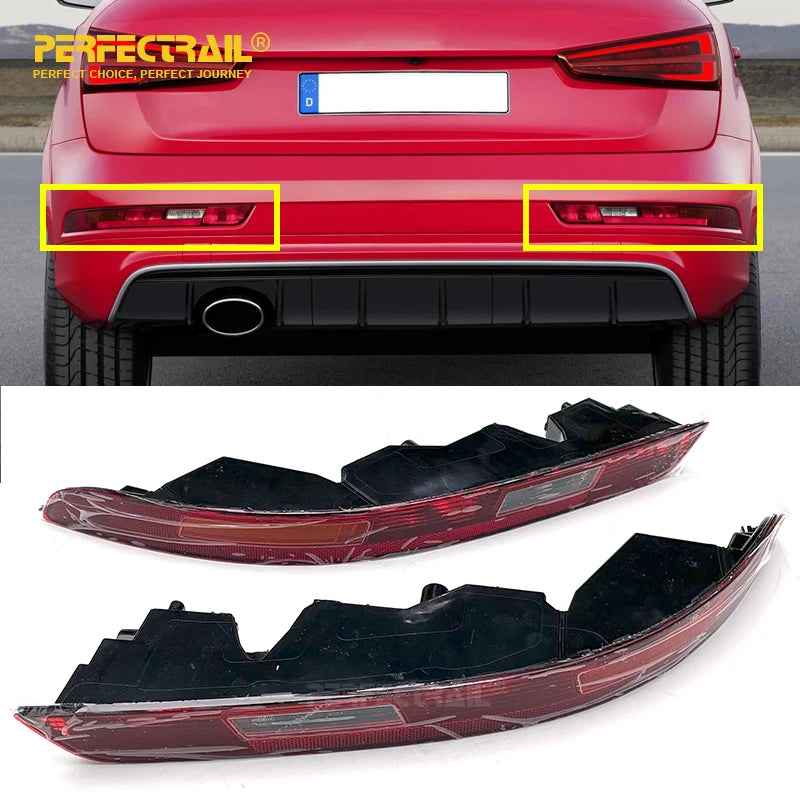 PERFECTRAIL 8U0945096B 8U0945095B Car Body Parts Left Right Bumper Reflector Rear Brake Reverse Light Lamp for Audi Q3 2011-2020