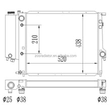 Load image into Gallery viewer, Aluminum Radiator for BMW E39 520 1995 Core Size520*438*40mm