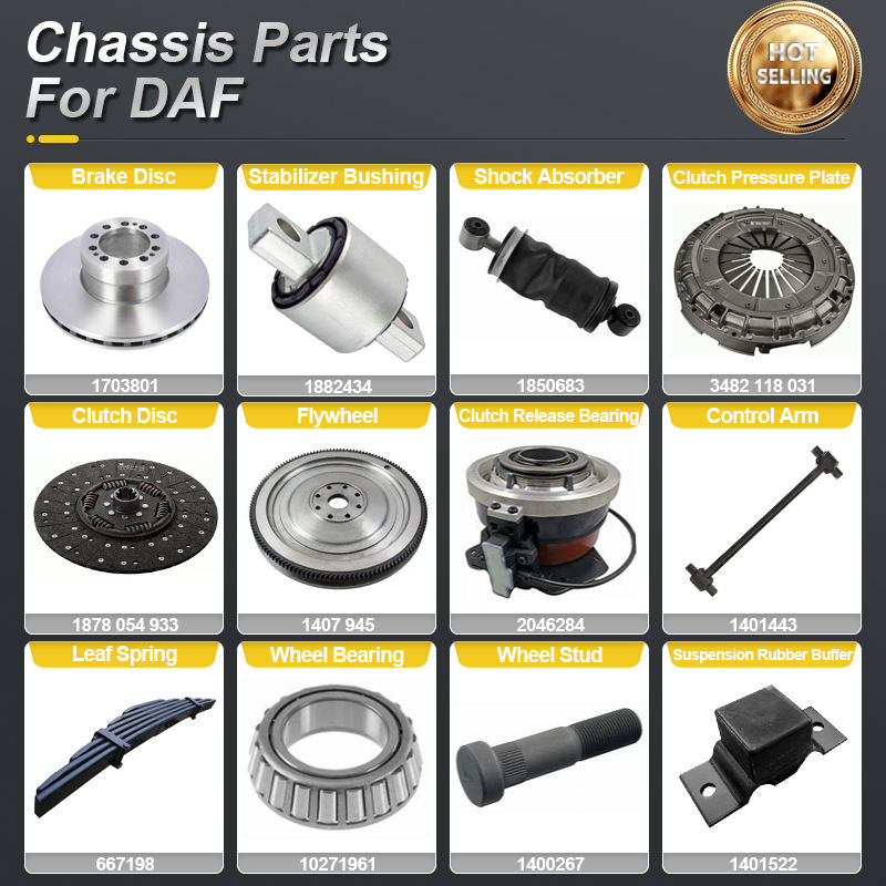 PERFECTRAIL Heavy Duty Truck Spare Parts for DAF Trucks XF 105 106 45 55 65 75 85 95 CF LF SB TB DB PX4 PX5 PX7