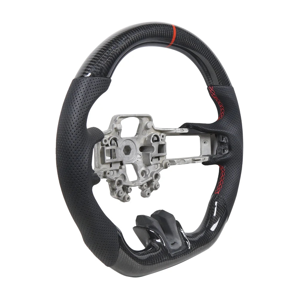 Ford Mustang 2018-2024 GT / GT350 / GT500 Real Carbon Fibre Sport Steering Wheel - Non-Heated
