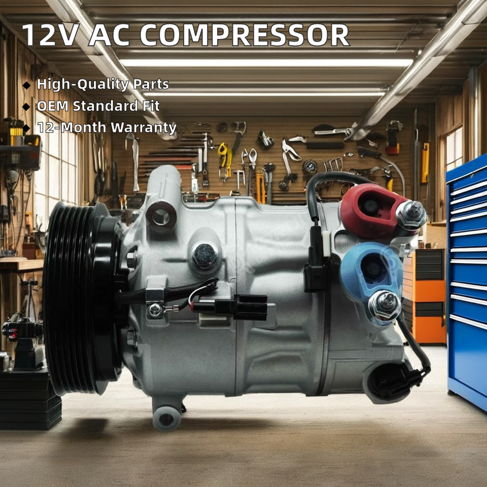 AC Compressor for Volvo S60 V60 XC60 OE 31332528 12V