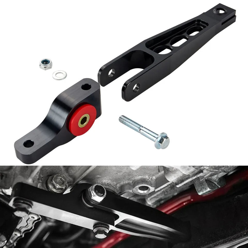 VW Golf GTI MK7 2015+ / Audi A3 8V / TT 8S Aluminium Spherical Pendulum Dogbone Mount, Black and Red