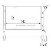 Load image into Gallery viewer, All aluminum radiator for Mini R50 R52 R53 1.6 Cooper &amp; One 2001-2006 NON AC