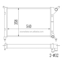 Load image into Gallery viewer, All aluminum radiator for Mini R50 R52 R53 1.6 Cooper &amp; One 2001-2006 NON AC