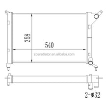 Load image into Gallery viewer, All aluminum radiator for Mini R50 R52 R53 1.6 Cooper &amp; One 2001-2006 NON AC