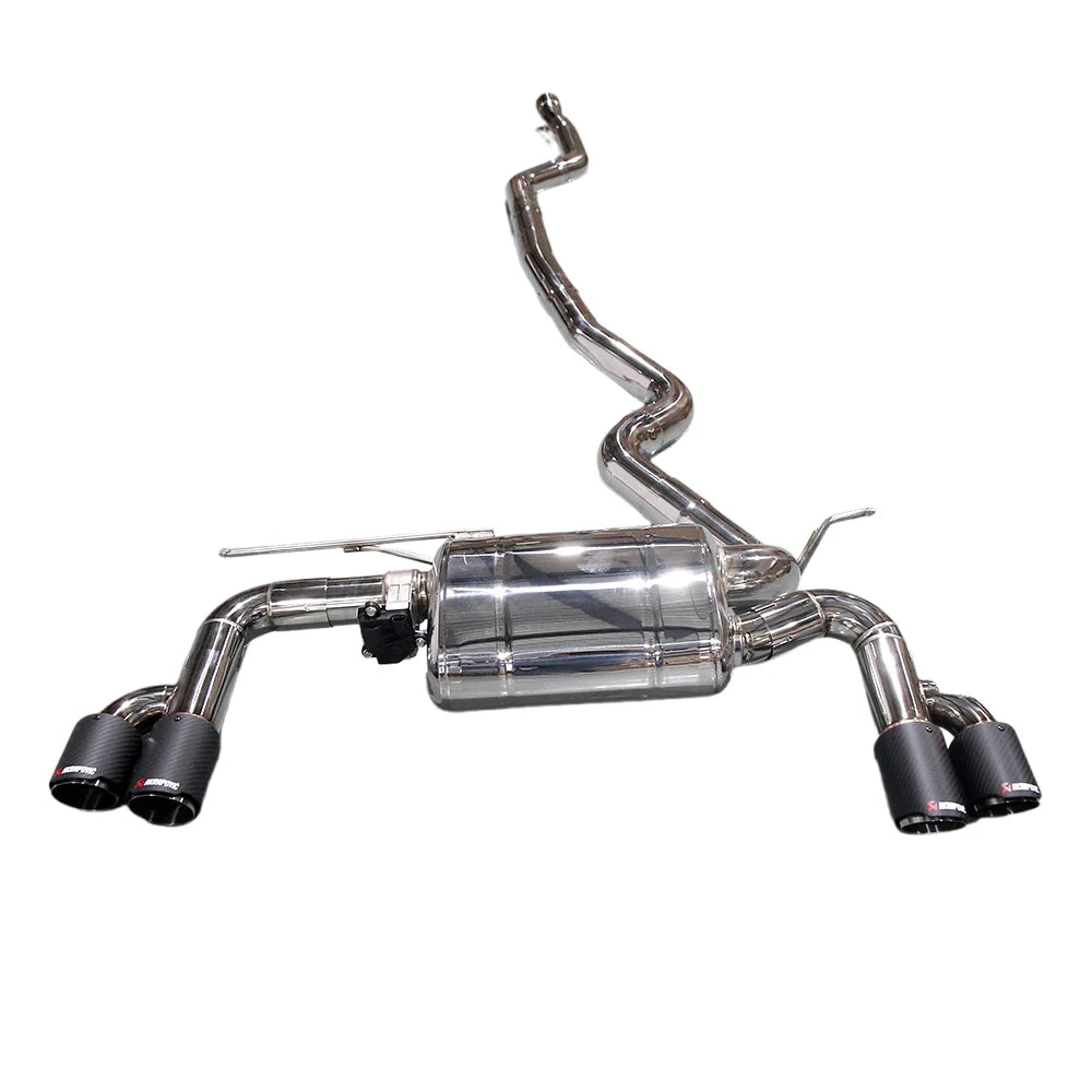 BMW 320i 330i F30 B48 2.0T Stainless Steel 4-Tip Valved Sport Catback Exhaust System