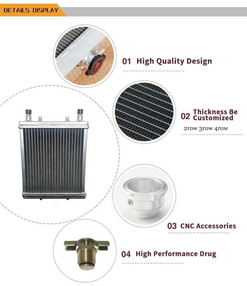 Aluminum Radiator for Chevrolet Camaro SS or HD Cooling Package 2016- Water tank - Auto Parts