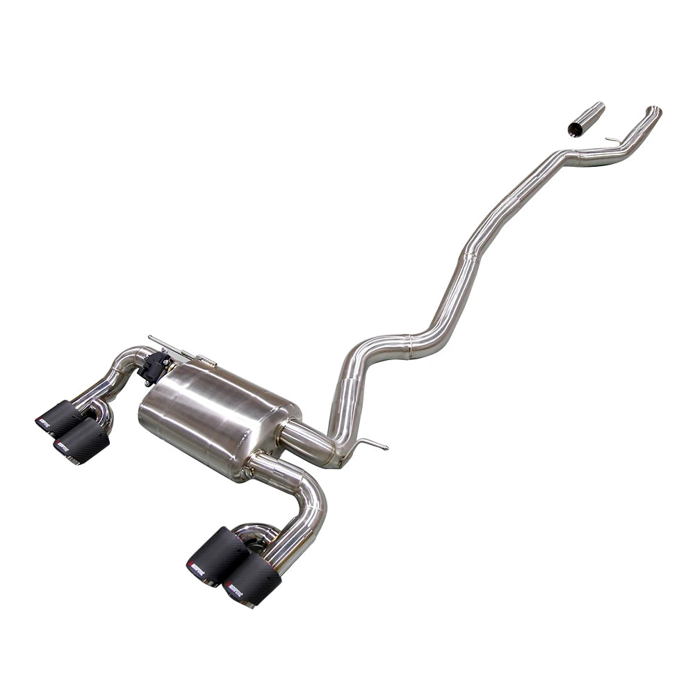 BMW 320i 328i F30 N20 N26 2.0T Stainless Steel 4-Tip Valved Sport Catback Exhaust (M3 Style)