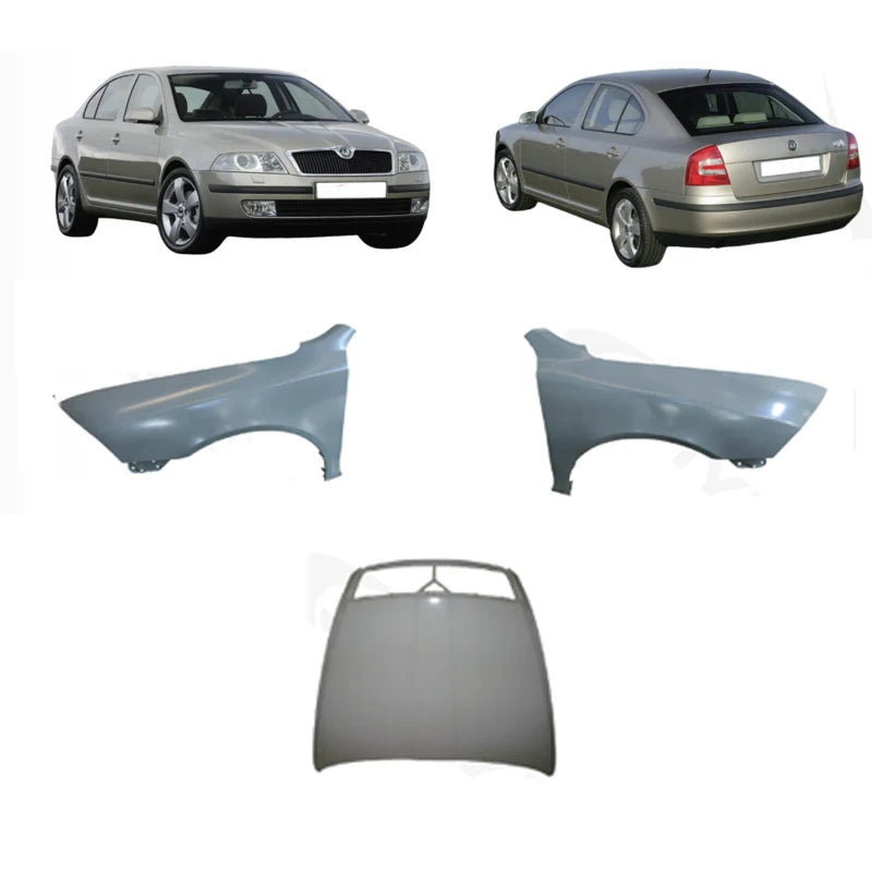 Skoda Octavia II 1Z 2004–2013 Front Fender Left 1Z0821107A