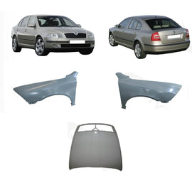 Skoda Octavia II 1Z 2004–2013 Front Fender Left 1Z0821107A