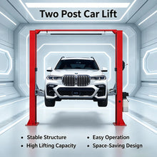 Load image into Gallery viewer, Durable Two Post Car Lift CE Certified Smooth Lifting Great for Vehicle Repair Parking and Daily Auto Maintenance