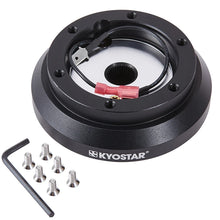 Load image into Gallery viewer, Mitsubishi / Subaru Aluminium Steering Wheel Hub Boss Kit - Black