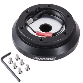 Mitsubishi / Subaru Aluminium Steering Wheel Hub Boss Kit - Black