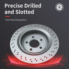 Load image into Gallery viewer, 54079 YS4Z1125DB Drilled Brake Rotor Brake Disc for Ford Focus