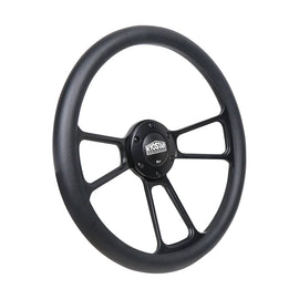 Universal 14 inch 355 mm Black Microfibre Leather 4-Spoke Sport Steering Wheel