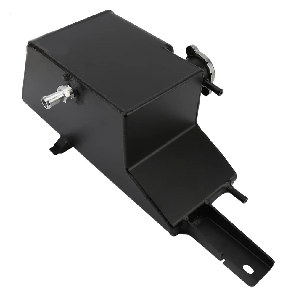 Nissan GT-R R35 2009-2014 VR38DETT Aluminium Radiator Coolant Overflow Tank with Bolts - Black/Silver