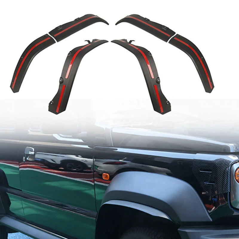 GZDL4WD OffRoad Accessories Widened Wheel Arches ABS Matte Black Flares for Suzuki Jimny 5-Door 3-DoorJC74 JB74 2019-202