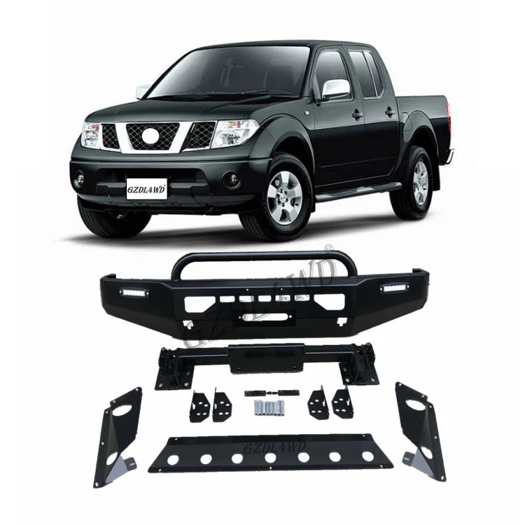 GZDL4WD Factory OEM Steel Front Bumper Kits Auto Accessories Car Part for Navara D40 2008 2006-2010