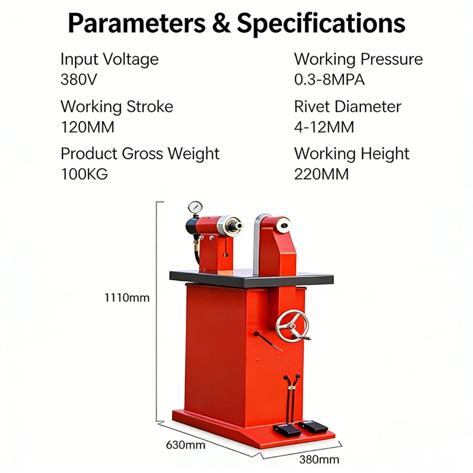 Cost-Effective Horizontal Brake Shoe Riveting Machine, Boost Productivity for Auto Repair Shops & Brake Component Factories