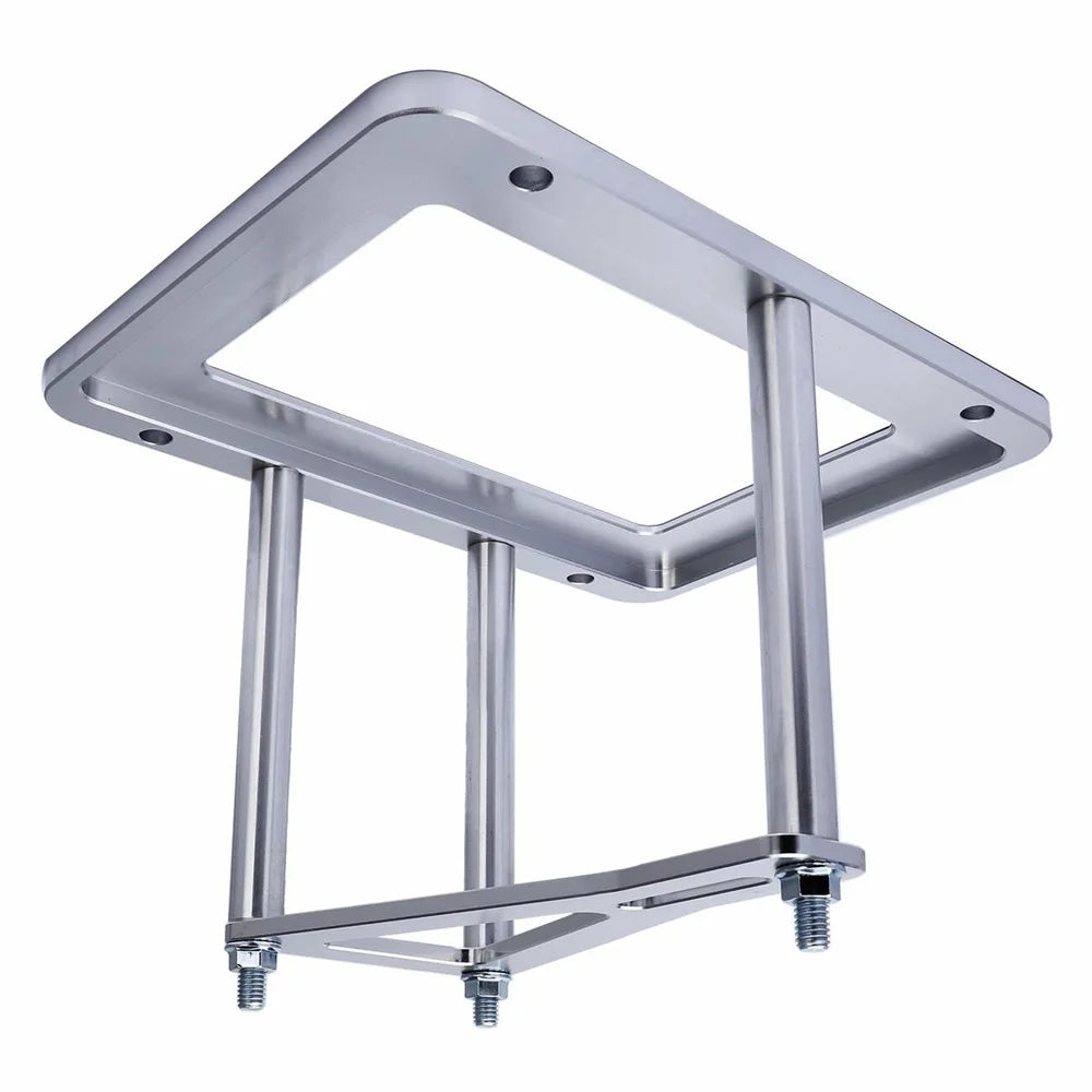 Universal Billet Aluminium Battery Tray Hold Down for Relocation - Silver