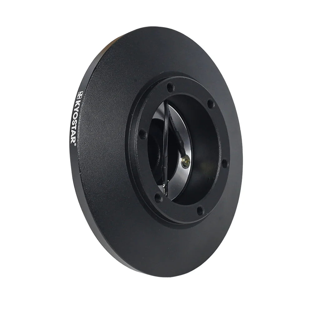 Porsche / Audi / VW Golf Black Aluminium Short Steering Wheel Hub Adapter - 6-Hole
