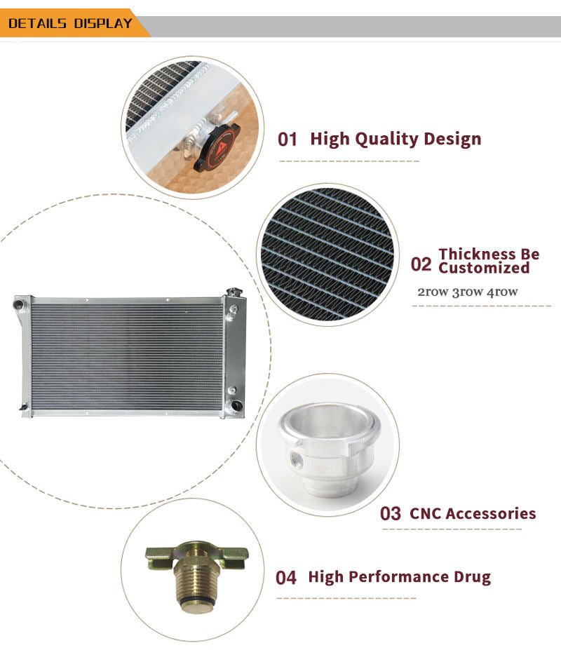 Car Radiator for Chevrolet Blazer C10 C20 C30 G10 G20 G30 K10 K20 K30 P10 P20 P30 / GMC Jimmy C15 C25 C35