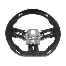 Load image into Gallery viewer, Ford Mustang EcoBoost / GT / GT350 / GT350R 2015-2017 Carbon Fibre Leather LED Steering Wheel - Non-Heated