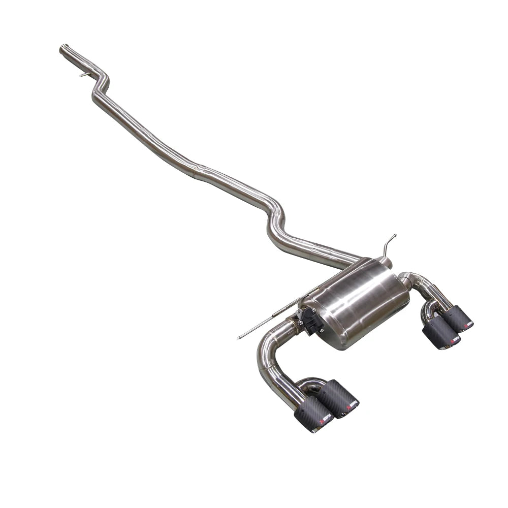 BMW 320i 328i F30 N20 N26 2.0T Stainless Steel 4-Tip Valved Sport Catback Exhaust (M3 Style)