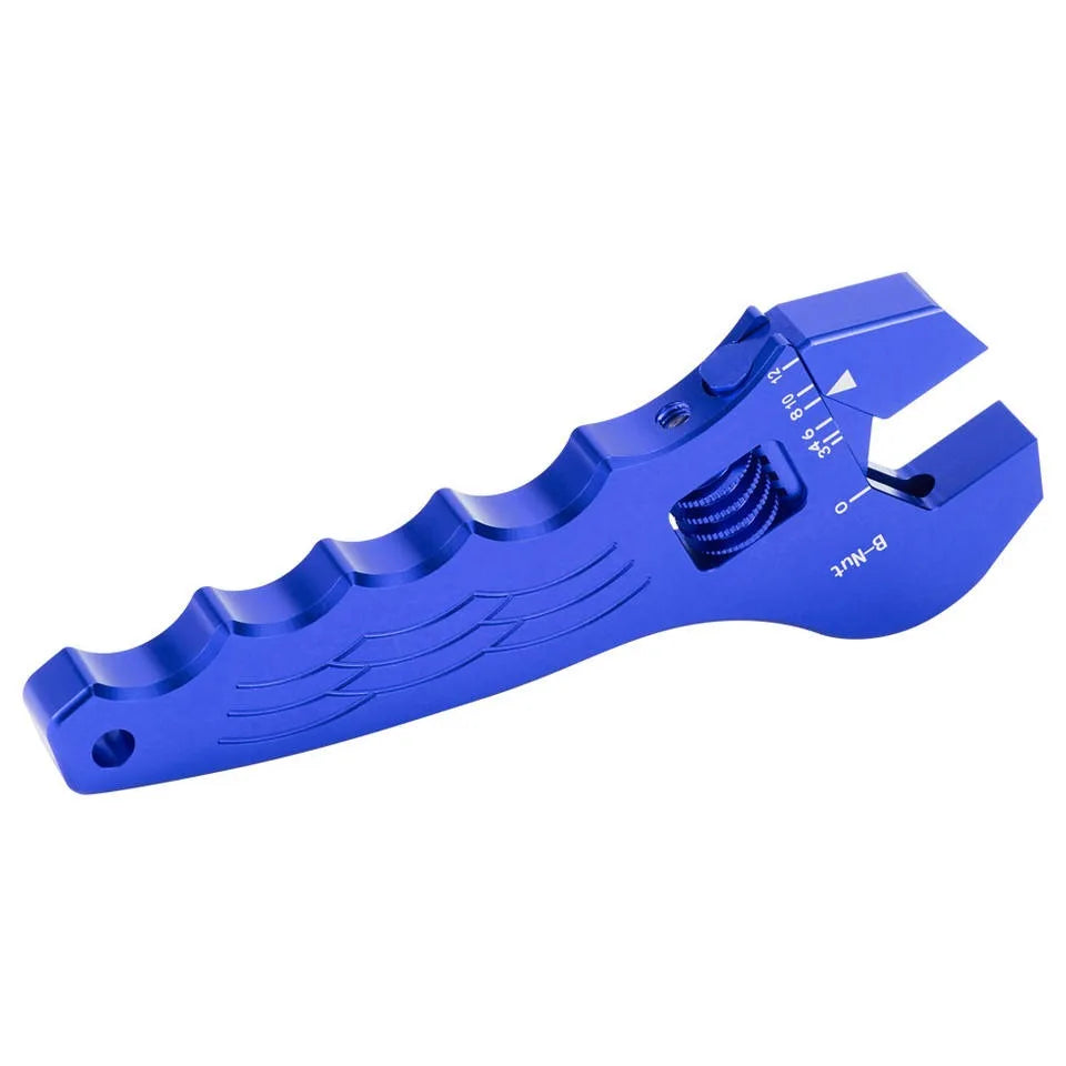 Adjustable Aluminium AN Fitting Spanner Wrench AN3 to AN12, 0-33 mm, Red