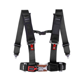 Off-Road UTV 4-Point Harness with 3 Inch Padded Webbing and Aluminium Latch - Blue, Red or Black