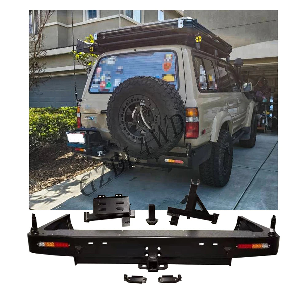 Rear Bumper Bar for Land Cruiser Parts 80 Series FJ80 LC80 FZJ80 HDJ80 LX450 1990-1997