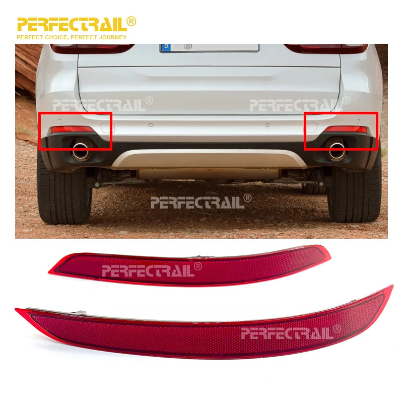 PERFECTRAIL 63147290091 63147290092 Manufacturer Auto Parts Left Right Rear Bumper Reflector Light for BMW X5 F15 2014-2018