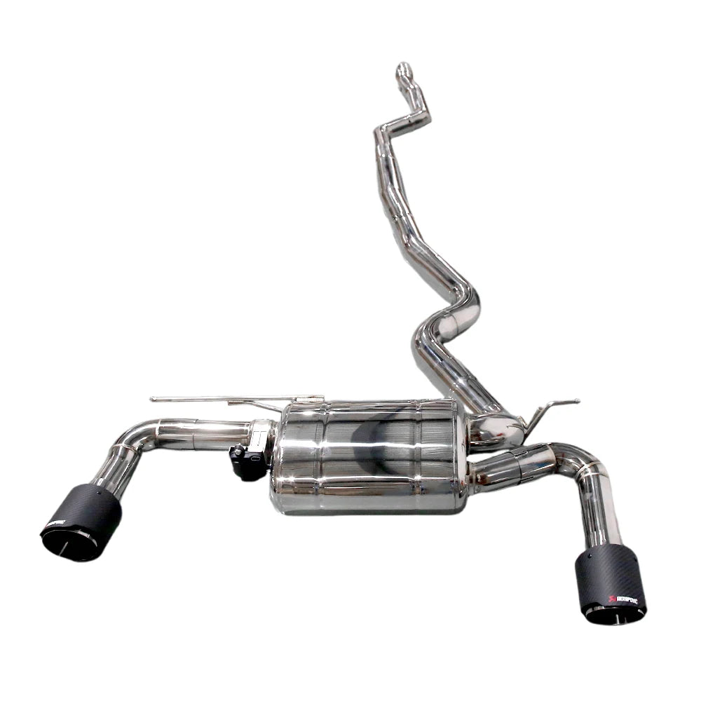 BMW 320i 330i F30 2015-2018 B48 2.0T Stainless Steel 2-Tip Valved Sport Catback Exhaust System